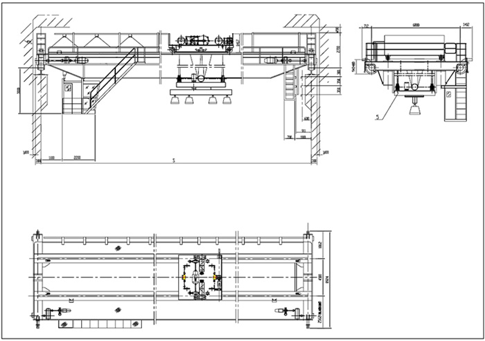 double girder overhead crane vertical with the beam10