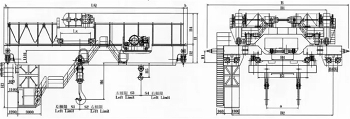 yzs four girder casting bridge crane10