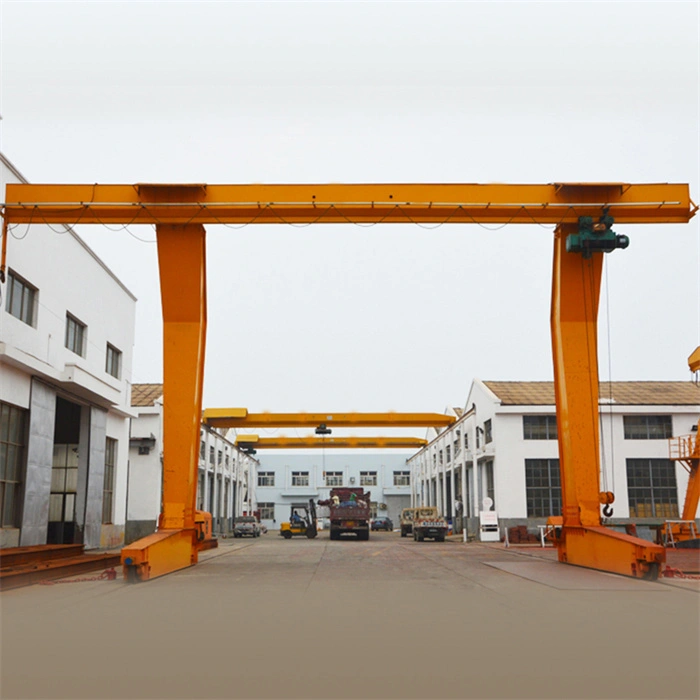 Single beam or girder L shape type electric hoist type rail traveling portal crane