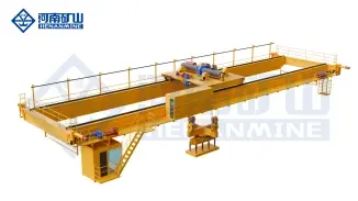 Downward Rotating Electromagnetic Hanging Beam Bridge Crane